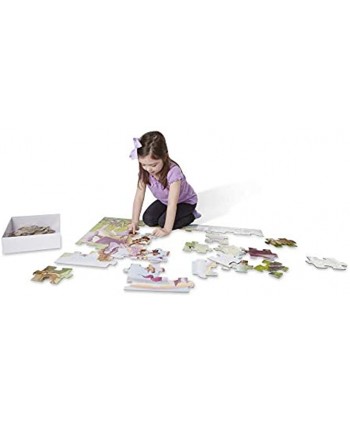 Melissa & Doug Fairy Tale Castle Jumbo Jigsaw Floor Puzzle 48 pcs 2 x 3 feet