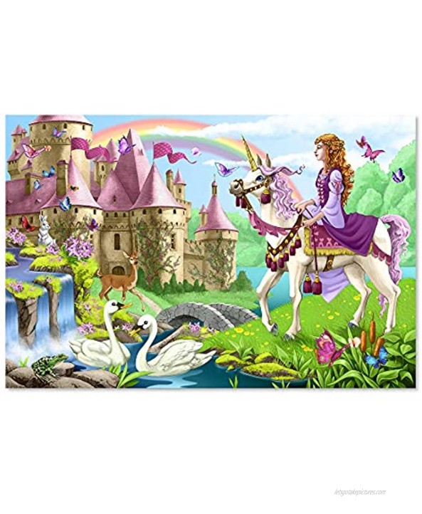 Melissa & Doug Fairy Tale Castle Jumbo Jigsaw Floor Puzzle 48 pcs 2 x 3 feet