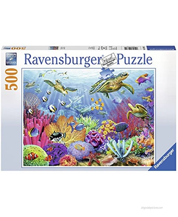Ravensburger Tropical Waters 500 Piece Jigsaw Puzzle for Adults – Every Piece is Unique Softclick Technology Means Pieces Fit Together Perfectly