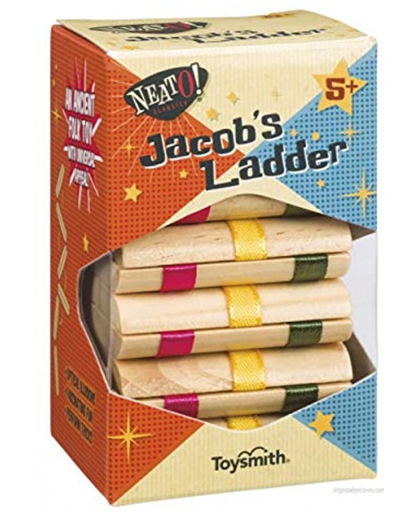 Toysmith Neato! Classics Jacob's Ladder Retro Wooden Puzzle Toy 6195