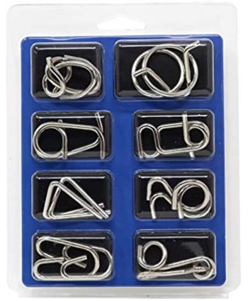 Brain Teasers Metal Wire Puzzle Toys Assorted Metal Puzzle Toys for Gifts Party Favors Prizes Disentanglement Puzzle Unlock Interlock Toys IQ Puzzle Brain Teaser Set of 24