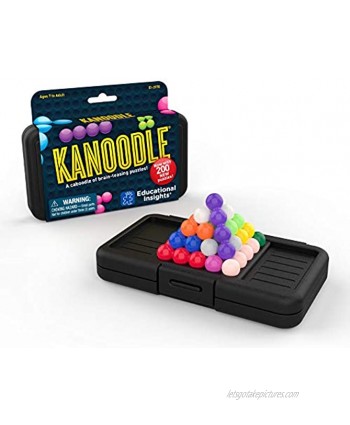 Educational Insights Kanoodle 3-D Brain Teaser Puzzle Game for Kids Teens & Adults Featuring 200 Challenges Indoor Recess Game Ages 7+