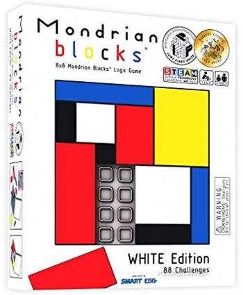 Mondrian Blocks White Edition Parents’ Choice Award Winner Brain Teaser STEM Puzzle Game