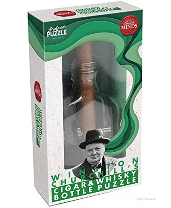 Professor Puzzle Great Minds Churchill's Whiskey & Cigar Game