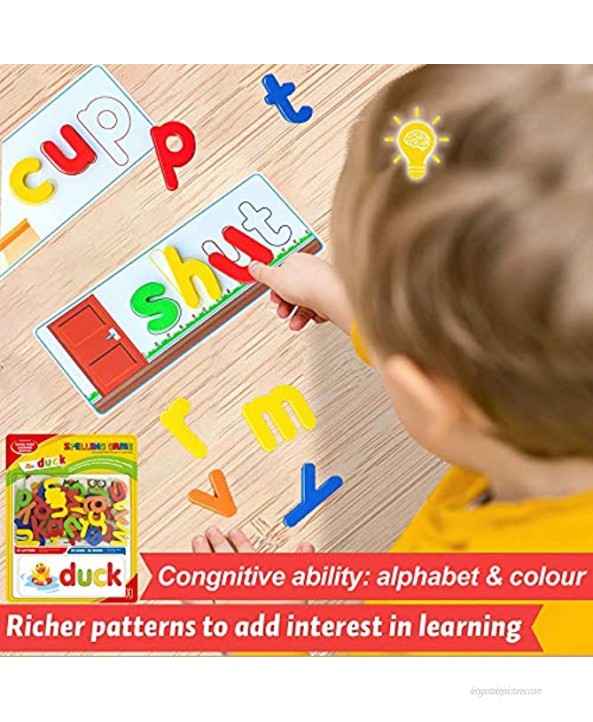 See & Spell Matching Letter Game for Kids Educational Toys for 3 4 5 6 Years Old Boys and Girls Preschool Learning Toys Sight Word Flash Cards for Kindergarten Learning Activities for Toddlers