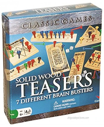 Solid Wood Brain Teasers 7 Different Brain Busters