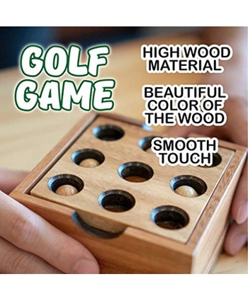 Wooden Board Games Educational Sets Classic for Coffee Table or Home Decor and Living Room Decor Rustic Golf Game Gopher Holes Made by Wooden for Kids Brain Teaser Puzzle
