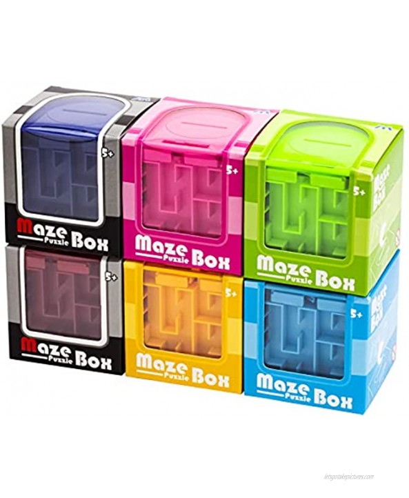 6 Pack Money Maze Puzzle Gift Boxes A Fun Unique Way to Give Gifts for People You Love Great for Kids and Adults
