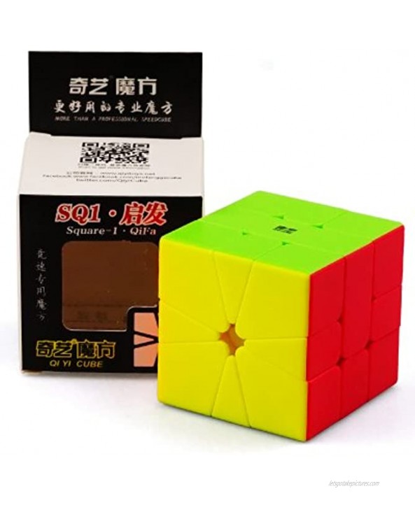 CuberSpeed QiYi Square-1 Stickerless Magic Cube Qiyi QiFa S SQ-1 Speed Cube Puzzle