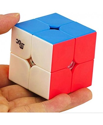 CuberSpeed YJ MGC 2X2 M Stickerless Speed Cube YJ MGC Magnetic 2X2X2 Cube Puzzle