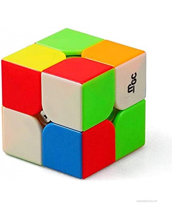 CuberSpeed YJ MGC 2X2 M Stickerless Speed Cube YJ MGC Magnetic 2X2X2 Cube Puzzle