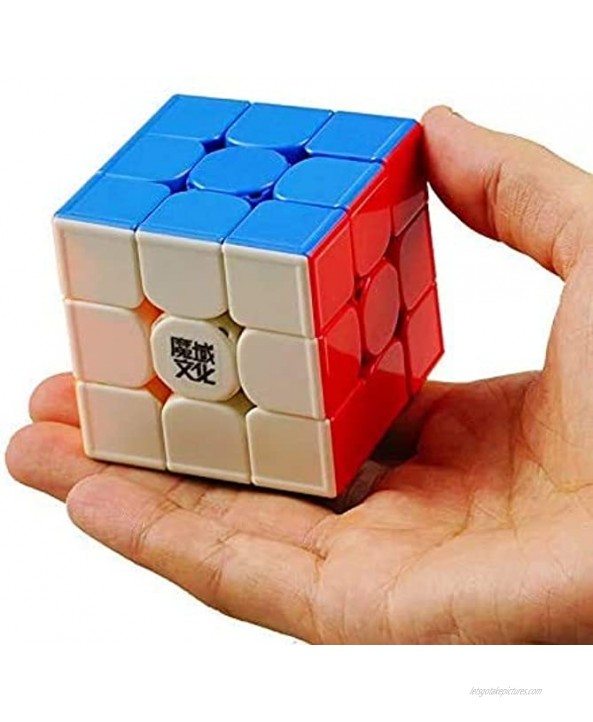 Elloapic MoYu WeiLong GTS 3 GTS3 Magic Cube 3x3x3 Puzzle Speed Stickerless + One Cube Bag and one Stand