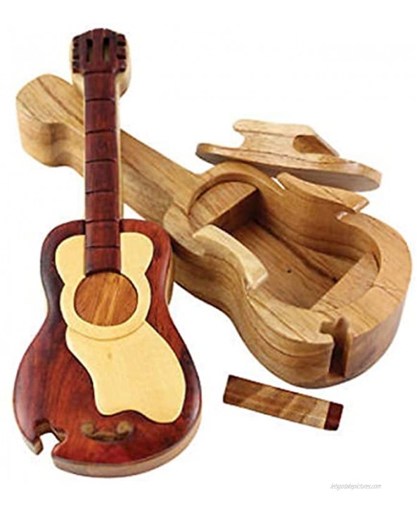Guitar Wooden Puzzle Box Music Decorative Boxes
