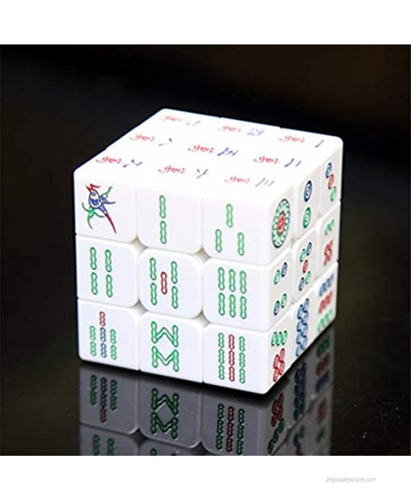 JIARUN Speed Cube 3X3,UV Printed Three-Dimensional Three-Order Magic Cube Racing 3D Embossed Mahjong Leisure Decompression Toy