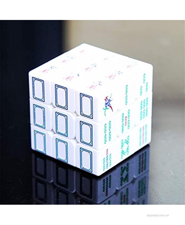 JIARUN Speed Cube 3X3,UV Printed Three-Dimensional Three-Order Magic Cube Racing 3D Embossed Mahjong Leisure Decompression Toy