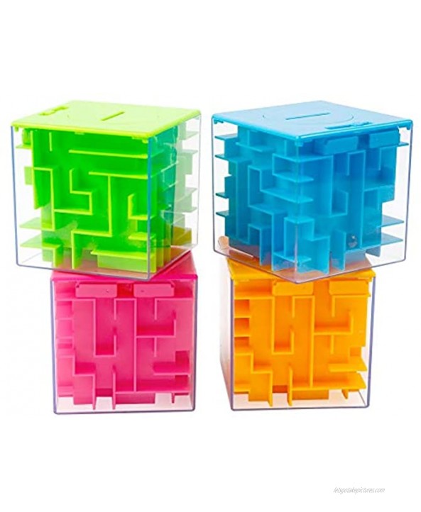 Money Maze Puzzle Box Twister.CK Money Holder Puzzle for Kids and Adults Birthday for Kids4PACK