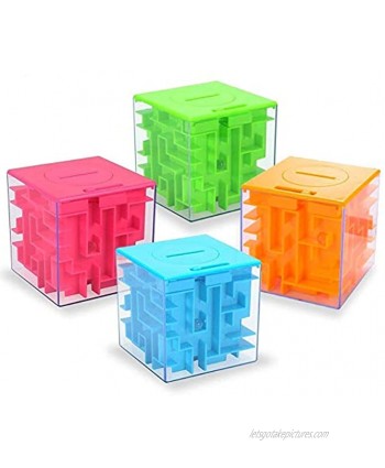 Money Maze Puzzle Box Twister.CK Money Holder Puzzle for Kids and Adults Birthday for Kids4PACK