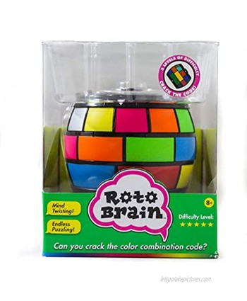 Roto Brain 3D Puzzle Sphere Brain Teaser Puzzle Game to Fidget Twist Turn 3 Levels of Difficulty Crack The Code for This IQ | Memory Booster! for Kids and Adults Age 8+