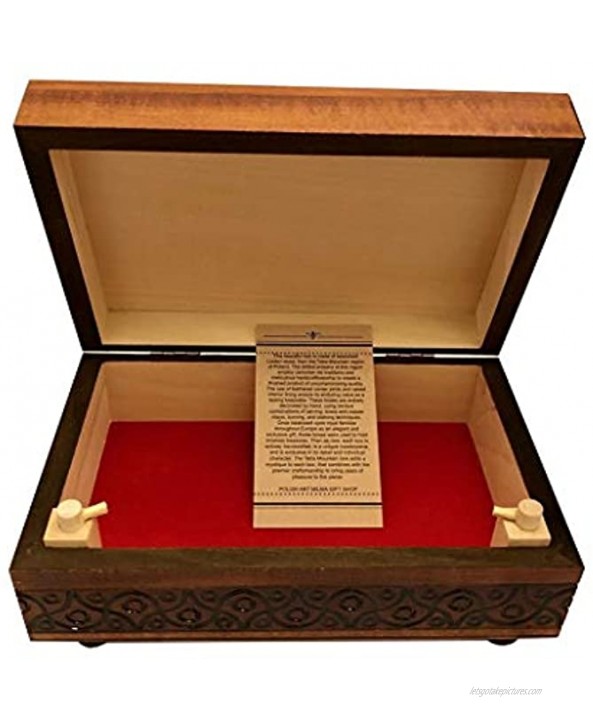 Secret PUZZLE BOX Handmade Wood Keepsake Jewelry Treasure Collector Box Unique Masterpiece Made in Poland