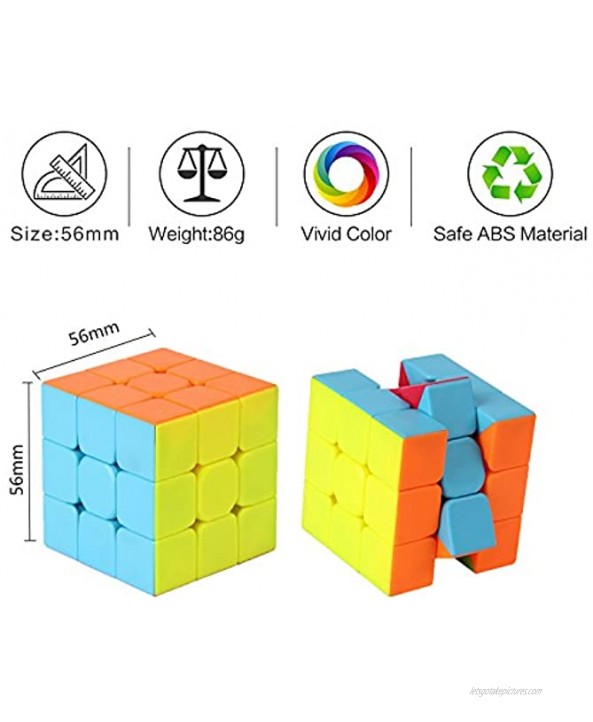 Speed Cube: Roxenda Profession 3x3x3 Speed Cube Fast Smooth Turning Solid Durable & Stickerless Frosted Best 3D Puzzle Magic Toy Turns Quicker Than Original