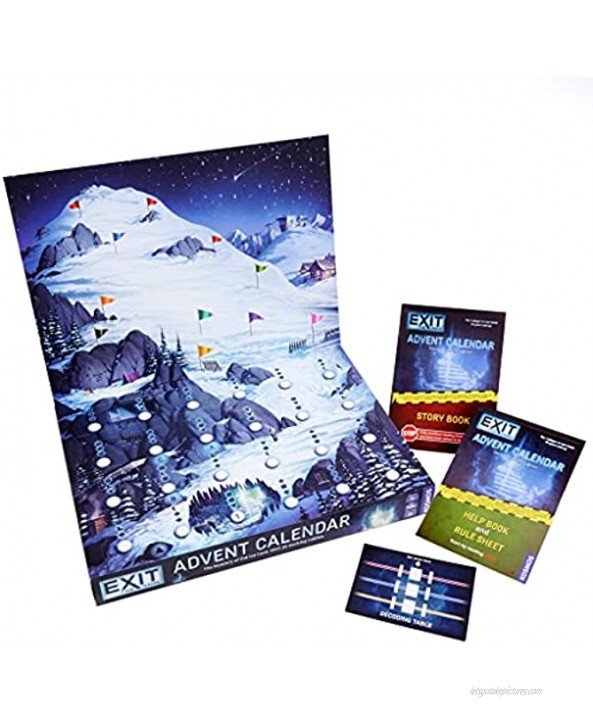 Thames and Kosmos | Kosmos Games | 693206 | EXIT: Advent Calendar | The Mystery of The Ice Cave 24 Riddles to Solve | 3D Rooms to Explore | Ages 10+