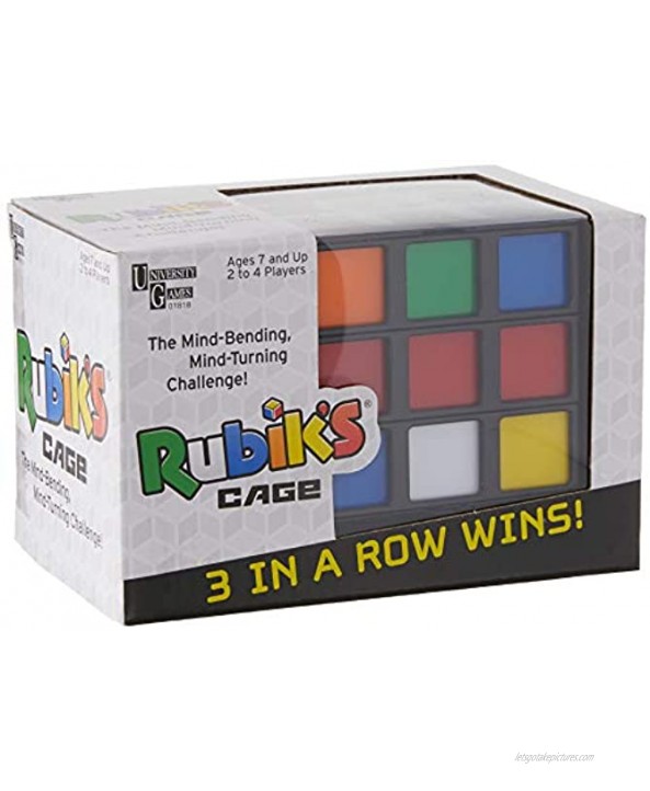 University Games Rubik's Cage Game Head-to-Head Brain Teaser Strategy Game Based On The Rubik’S Cube for Ages 7 & Up Multi