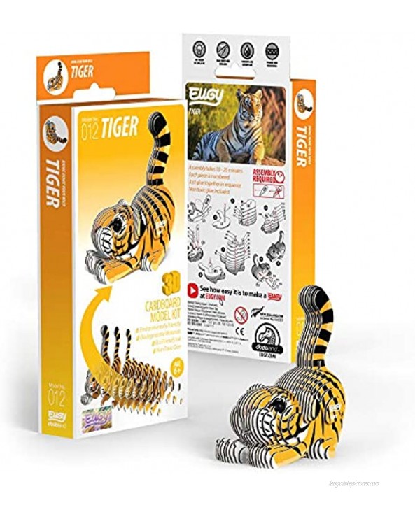 EUGY 012 Tiger Eco-Friendly 3D Paper Puzzle [New Seal]