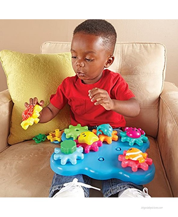 Learning Resources Ocean Wonders Build & Spin Gears Toy & Building Set 17 Pieces Ages 2+