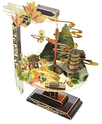 Microworld 3D Laser Cut Metal Puzzle DIY Ornaments Model Building Kit S003 West Lake of Hangzhou Zhejiang Province