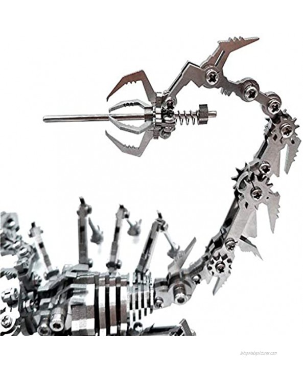 PUOSUO 3D Metal Puzzle Scorpion DIY Model Kit Puzzle Jigsaw Scorpion King 3D Stainless Steel Ornaments