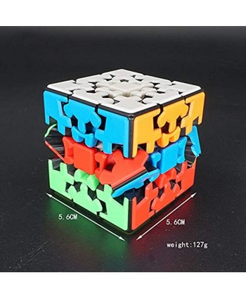 RainbowBox Gear Cube 3×3 Gear Magic Cube Stickerless 3D Puzzle Gear Cube Twisty 3D Puzzle Brain Teasers Puzzles Toys