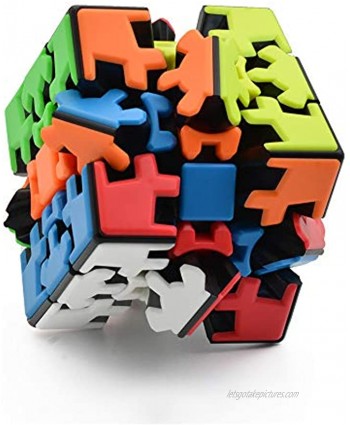 RainbowBox Gear Cube 3×3 Gear Magic Cube Stickerless 3D Puzzle Gear Cube Twisty 3D Puzzle Brain Teasers Puzzles Toys