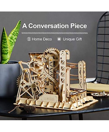 ROKR 3D Puzzle Wooden Marble Run Model Kits Birthday Gift for Teens and Adults