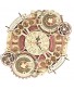 ROKR 3D Wooden Puzzle for Adult,DIY Wall Quartz Clock Kits,Mechanical Model Kits and Gift for Kids,Beautiful Room DecorationZodiac Wall Clock