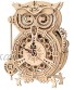 ROKR 3D Wooden Puzzle for Adults Owl Clock Model Kit Desk Clock Home Decor Unique Gift for Kids on Birthday Christmas Day
