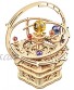 ROKR 3D Wooden Puzzle Orrery Music Box Mechanical DIY Solar System Kit Musical Hands-on Activity Toys Gifts for Teens Man Woman Family