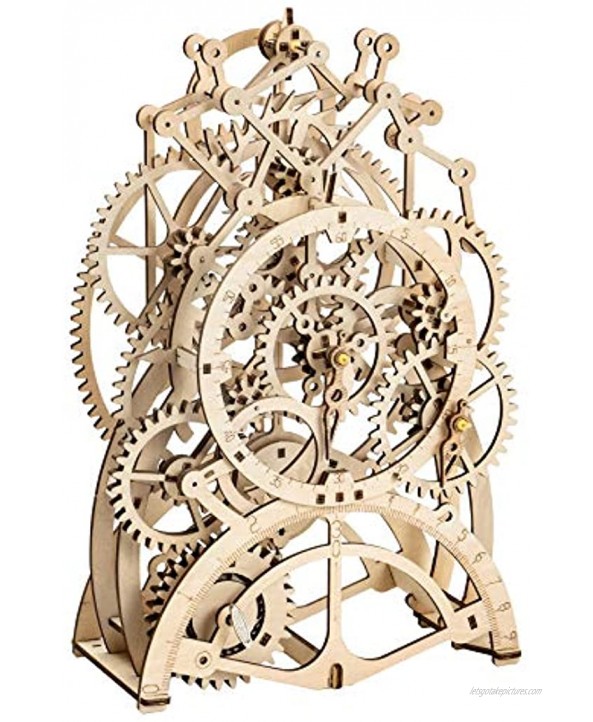 ROKR 3D Wooden Puzzles DIY Clock Model Kits for Adults to Build Birthday Gift Pendulum Clock