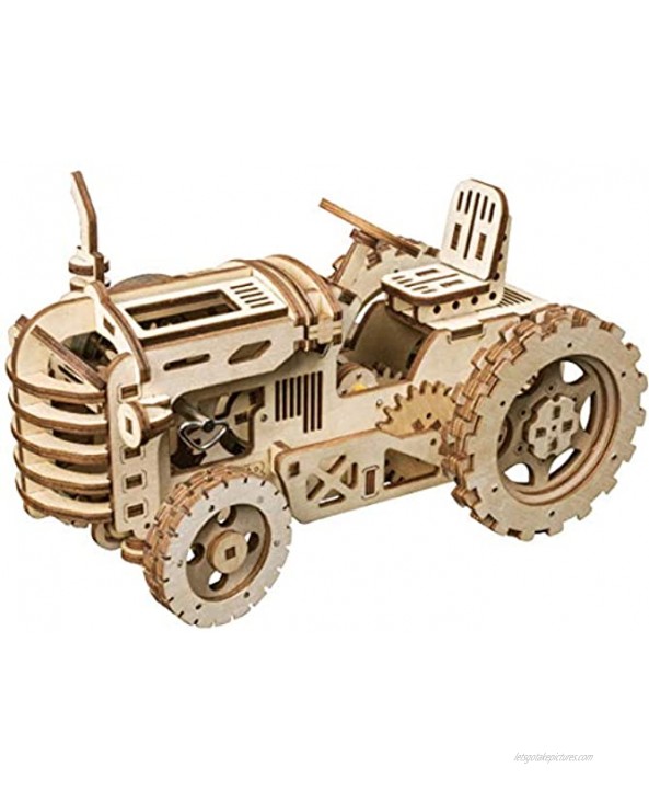 ROKR Mechanical Models,3-D Assembly Wooden Puzzle,DIY Assembly Toy,Mechanical Gears Constructor Engineering Kits,Brain Teaser,Best Gifts for Adults & Teens