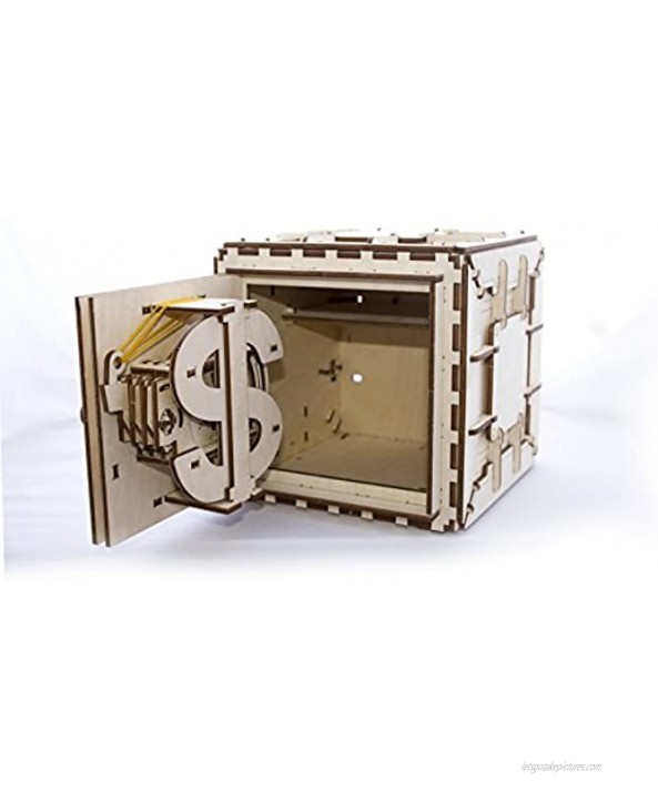 UGEARS Model Safe Kit | 3D Wooden Puzzle | DIY Mechanical Safe