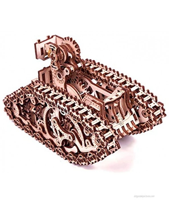 Wood Trick Steam Tank 3D Wooden Puzzle for Adults and Kids to Build Rides up to 8 ft Mechanical Wood Model Kit