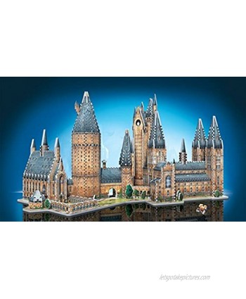 Wrebbit 3D Harry Potter Hogwarts Castle 3D Jigsaw Puzzle Great Hall and Astronomy Tower Bundle of 2 Total of 1725 Pieces