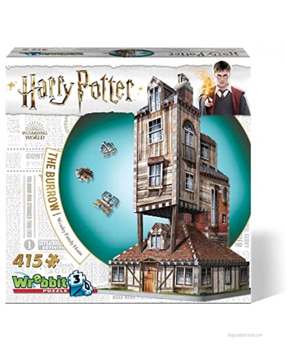 Wrebbit 3D Harry Potter The Burrow Weasley Family Home 3D Jigsaw Puzzle 415Piece W3D-1011