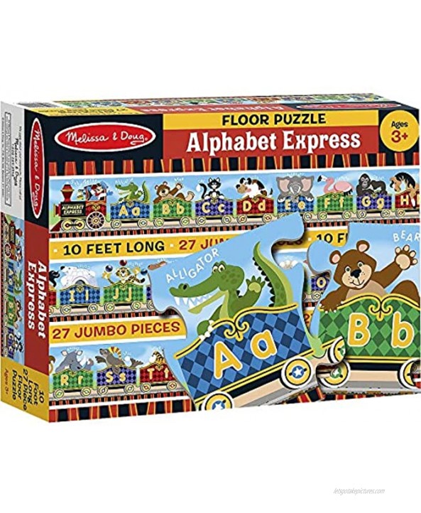 Alphabet Express: 27 Piece Floor Puzzle Bundle with 1 Theme Compatible M&D Scratch A r t Mini-Pad 04420