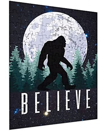 Believe Bigfoot Puzzles for Adults Kids 108 Pieces Christmas Toy Gifts Jigsaw Game