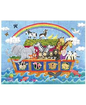 C.R Gibson BJP7-21430 Noah's Ark 60-Piece Jigsaw Puzzle for Kids 24'' W x 18'' H