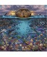 Dowdle Folk Art Puzzles Noah's Ark Under The Sea Puzzle 1000 Pieces