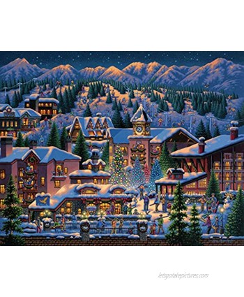 Dowdle Jigsaw Puzzle Rocky Mountain Christmas 1000 Piece