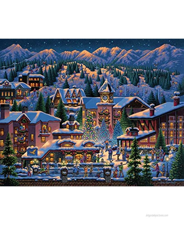 Dowdle Jigsaw Puzzle Rocky Mountain Christmas 1000 Piece