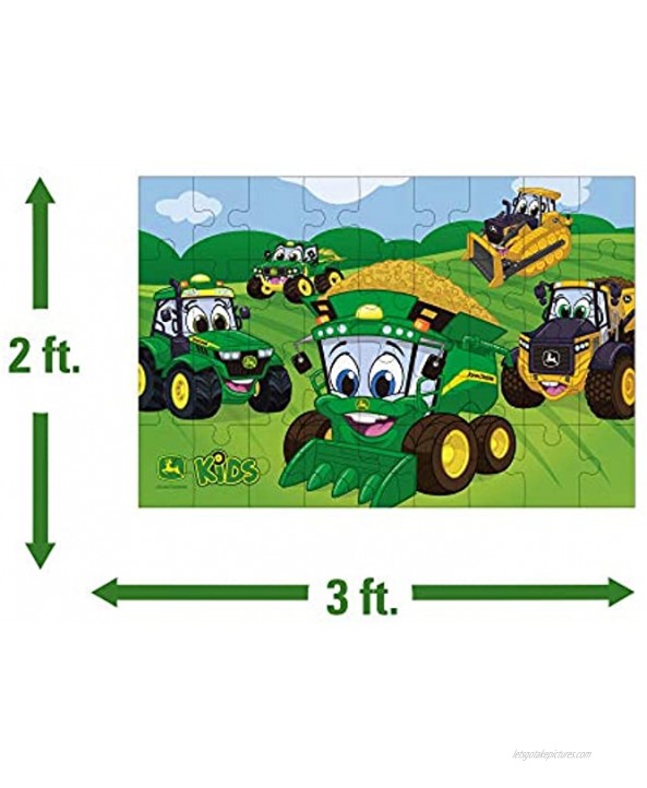 John Deere Tomy Kids’ Floor Puzzle Extra Large 3’ x 2’ Puzzle 36 Pieces Ages 3+