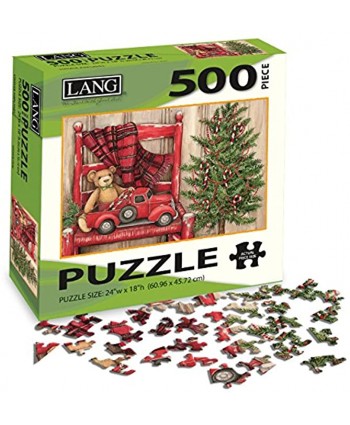 Lang 500 Piece Jigsaw Puzzle Christmas Teddy